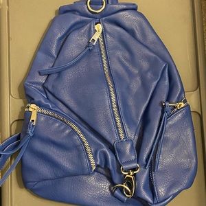Blue SR2 backpack purse.